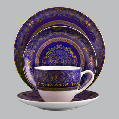 Bon China set model HBC-314-DARK BLUE